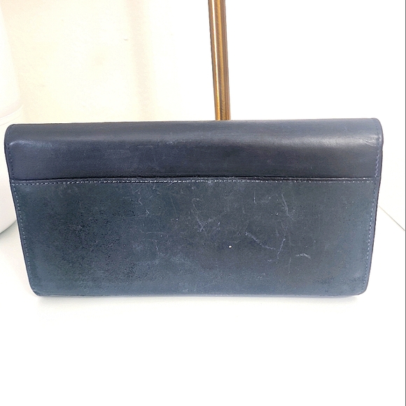 CHLOÉ BLACK LEATHER SUEDE ENVELOPE WALLET RTL $689 - Picture 2 of 6